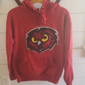 Temple owls small red sweatshirt